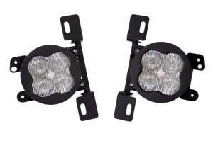 Jeep Wrangler JK Fog Lights - Diode Dynamics - SS3 LED Kit - Selectable 6000K white and 3000K yellow - `07-`26